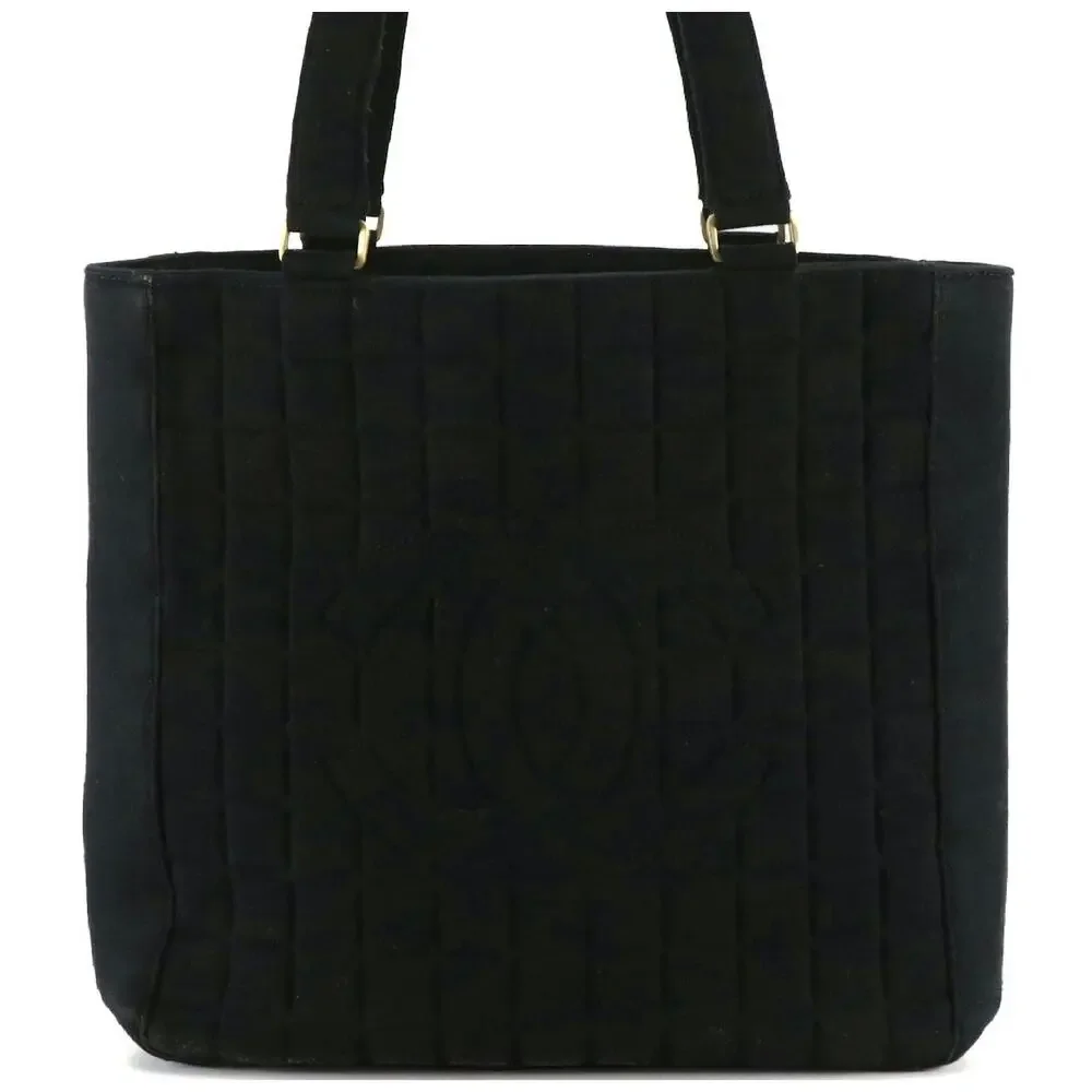 Authenticated Chanel Black Chocolate Bar Tote